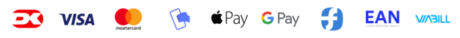 Accepterede betalingsmetoder: Dankort, Visa, Mastercard, MobilePay, Apple Pay, Google Pay, EAN, ViaBill m.fl.