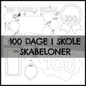 100 dages fest - DIY skabeloner