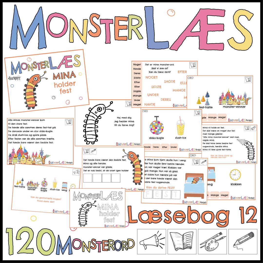 120 MONSTERORD – Læsebog #12 - MINA
