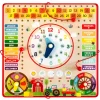 Lær årstiderne og klokken mm. - Læringsplade/kalender