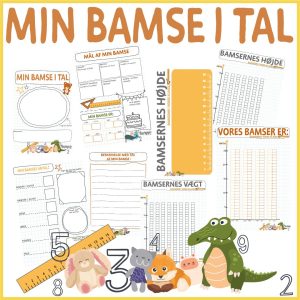 Bamsedag: Min bamse i tal - mål, vej og tegn din bamse