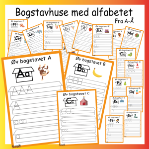 Bogstavhuse med alfabetet