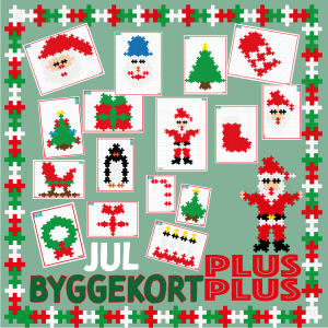 Legende læring med PLUS PLUS: Byggekort med julemotiver