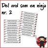 Del ord som en ninja #2