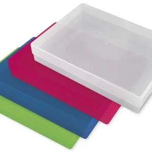 Farvet plastboks - A4