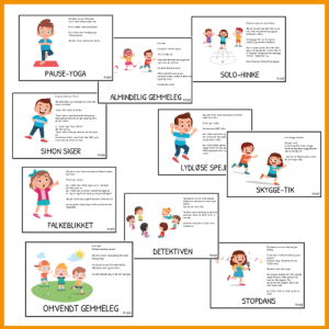 10 x Frikvarterslege m. afstand