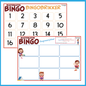 MatematikBingo - Generel (regnestykker)