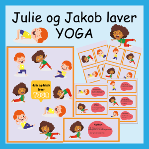 Julie og Jakob laver yoga øvelser