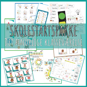 Finurlige Skolestartpakke: Skolestart, Bogstaver, Læsning, Skrivning og Tal