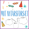 Nytårsforsæt - udklip og ophæng