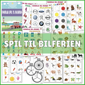 Bilferie-pakke (finurlige aktiviteter under transport)