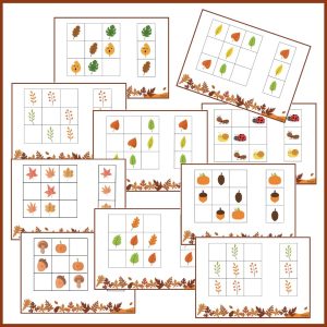 Sudoku - Efterår (let sværhedsgrad)
