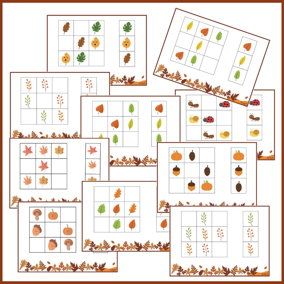 Sudoku - Efterår (let sværhedsgrad)