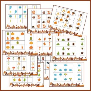 Sudoku - Efterår (mellem sværhedsgrad)