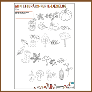 Efterårs-Læselog