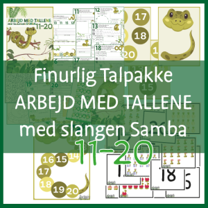 Slangen Samba: Udforskning og leg med tal for børn (11-20)