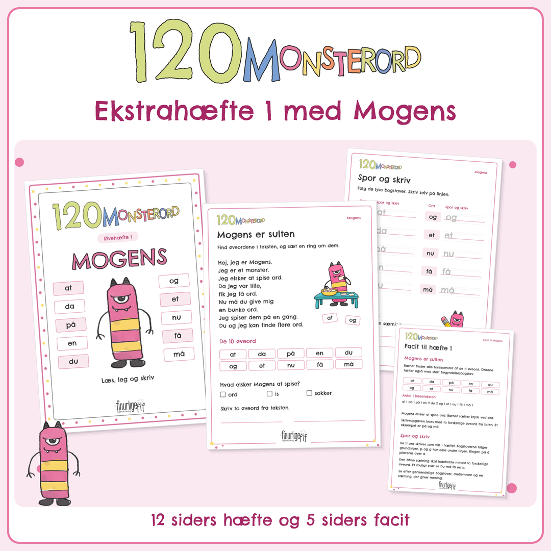 120 MONSTERORD - Ekstrahæfte 1 med Mogens