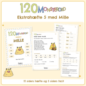 120 MONSTERORD - Ekstrahæfte 5 med Mille