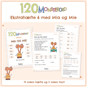 120 MONSTERORD - Ekstrahæfte 6 med Mia og Mie