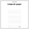Arbejdsark - Linjeret papir