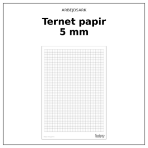 Arbejdsark - Ternet papir 5 mm