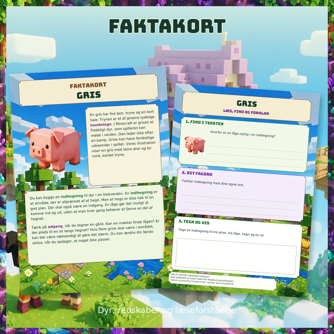 Faktakort - Minecraft - Billede 2
