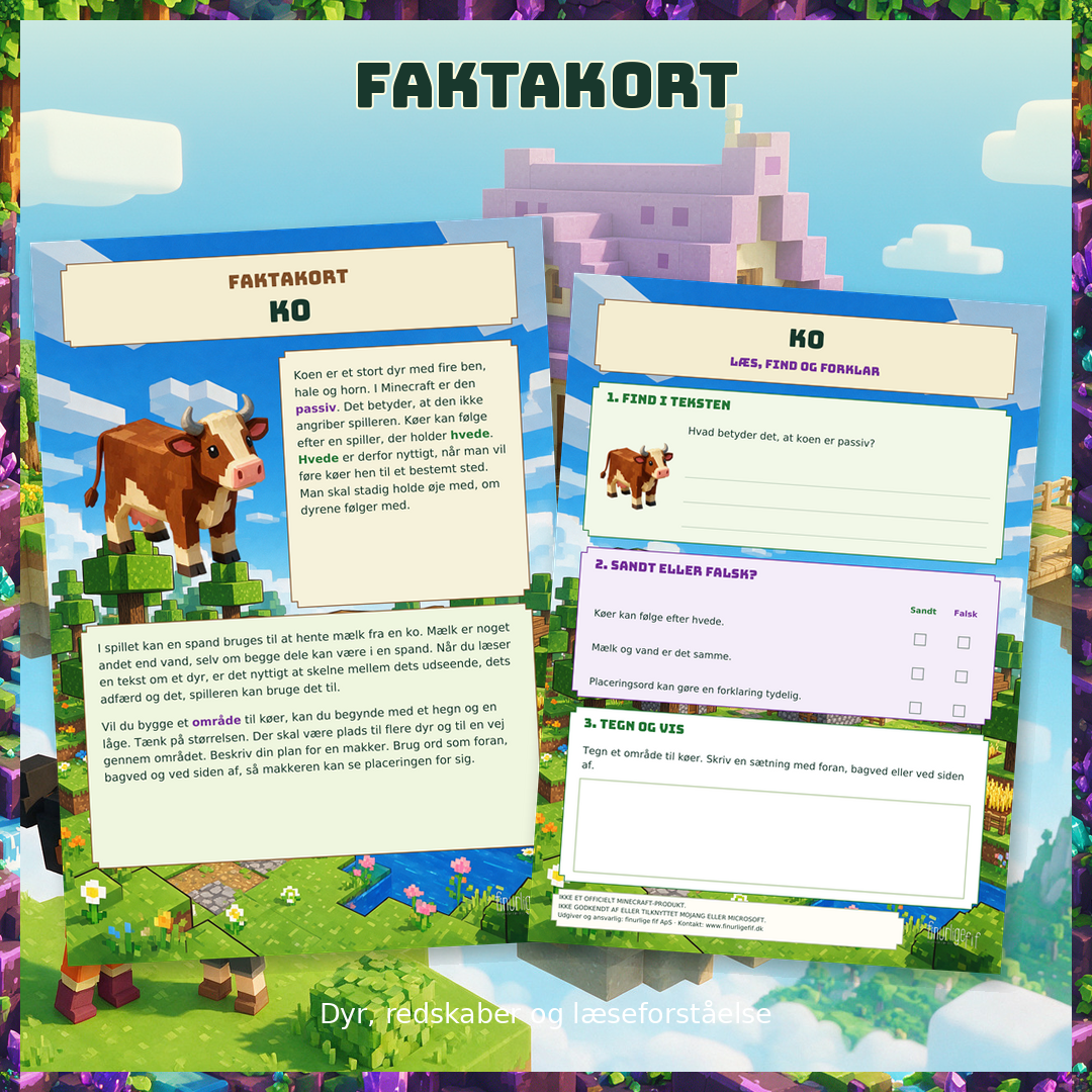 Faktakort - Minecraft - Billede 3