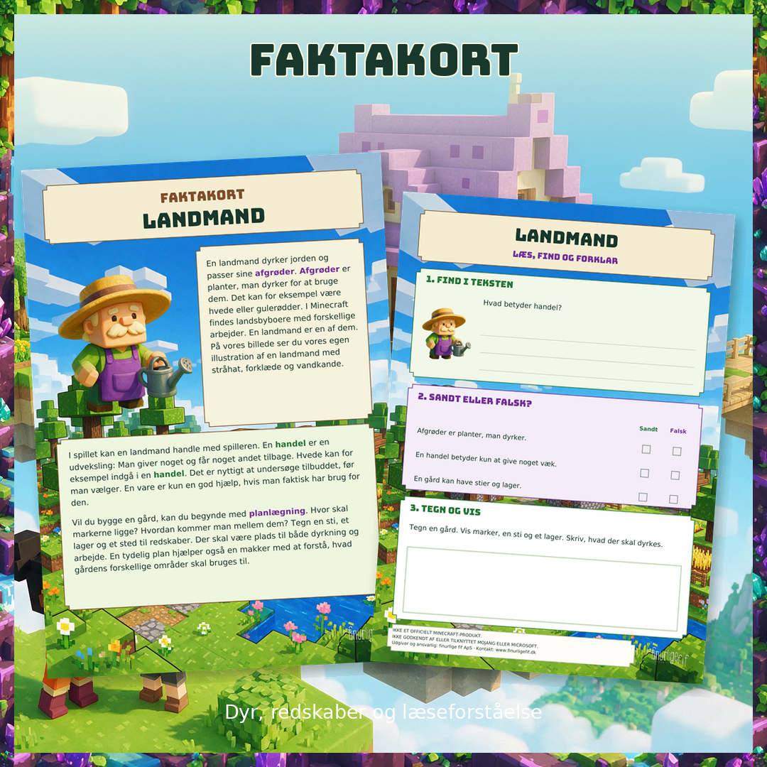 Faktakort - Minecraft - Billede 4