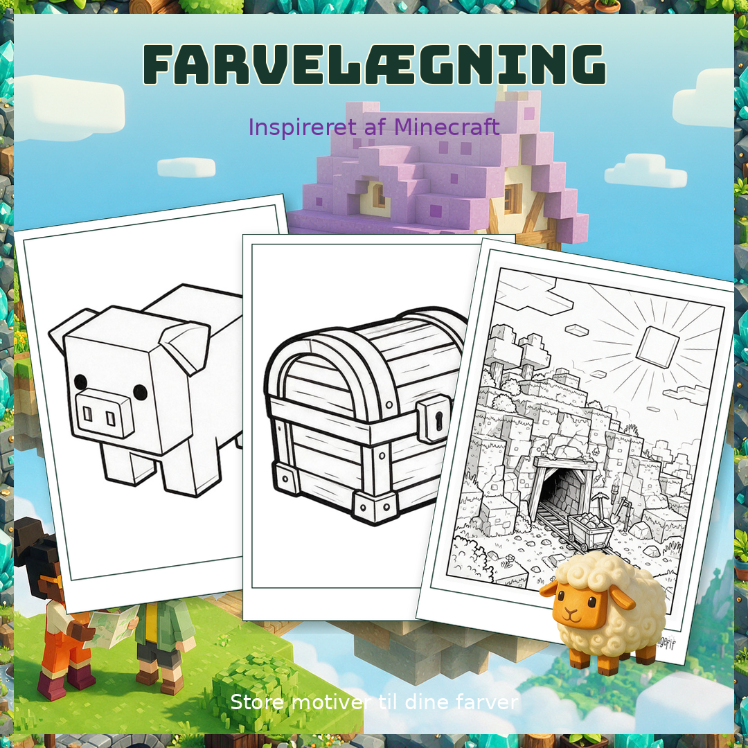 Farvelægningssider - Minecraft