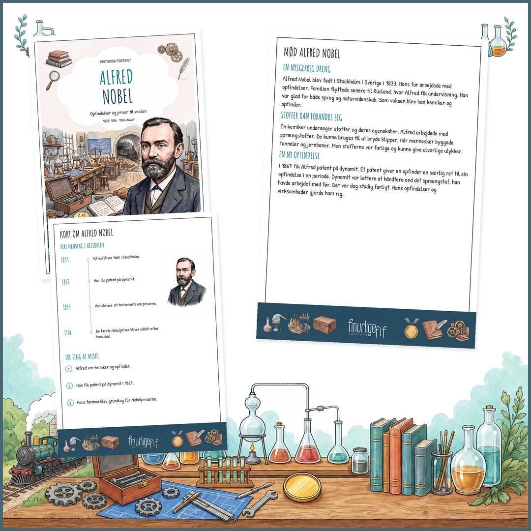 Historisk portræt - Alfred Nobel - Billede 2