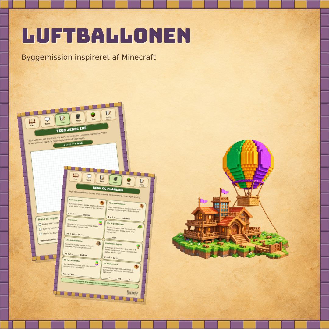 Luftballonen - Byggemission - Minecraft